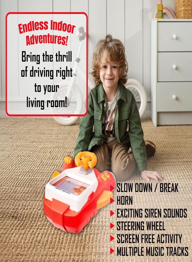 Kiddie Play Kids Racing Car Steering Wheel Toy - Interactive Driving Simulator with Lights and Sounds - Perfect for Toddlers - Fun Game for Car Seat and Home Play - Image 3